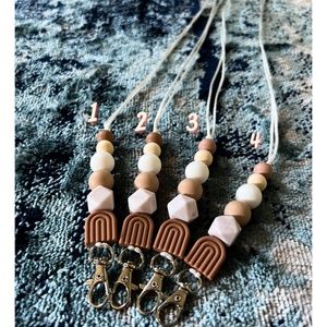 Brown Marble Lanyard